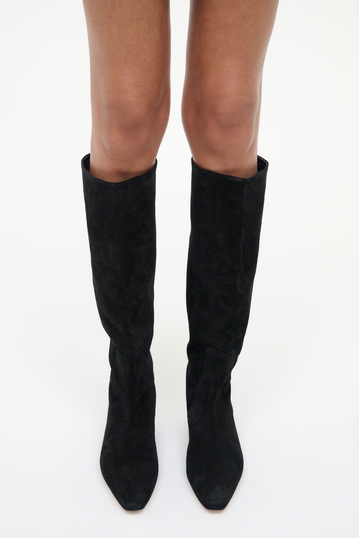 STAUD | Wally Flat Boot Black Suede
