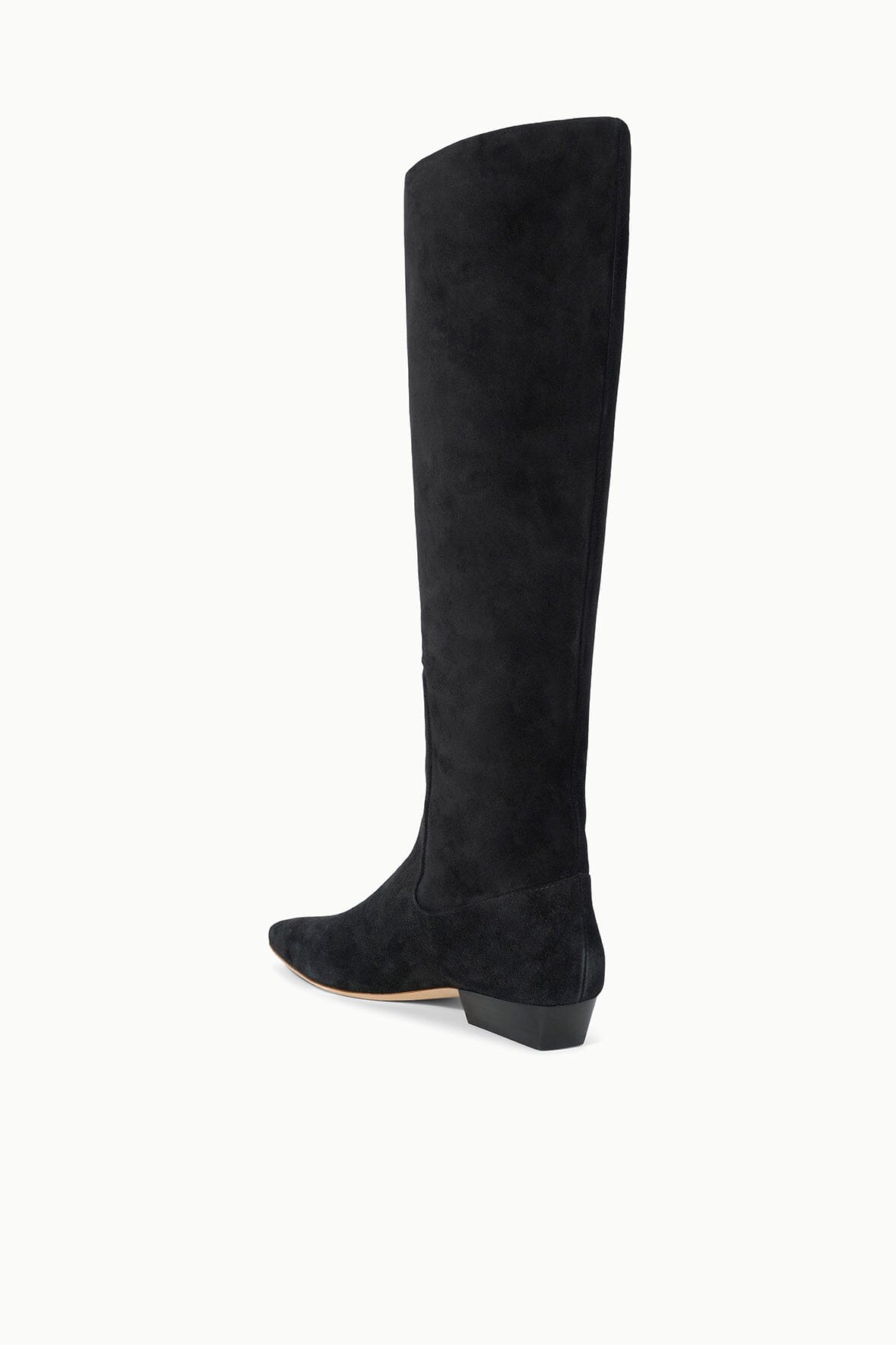 STAUD | Wally Flat Boot Black Suede