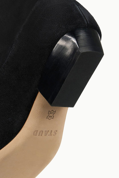 STAUD | Wally Flat Boot Black Suede