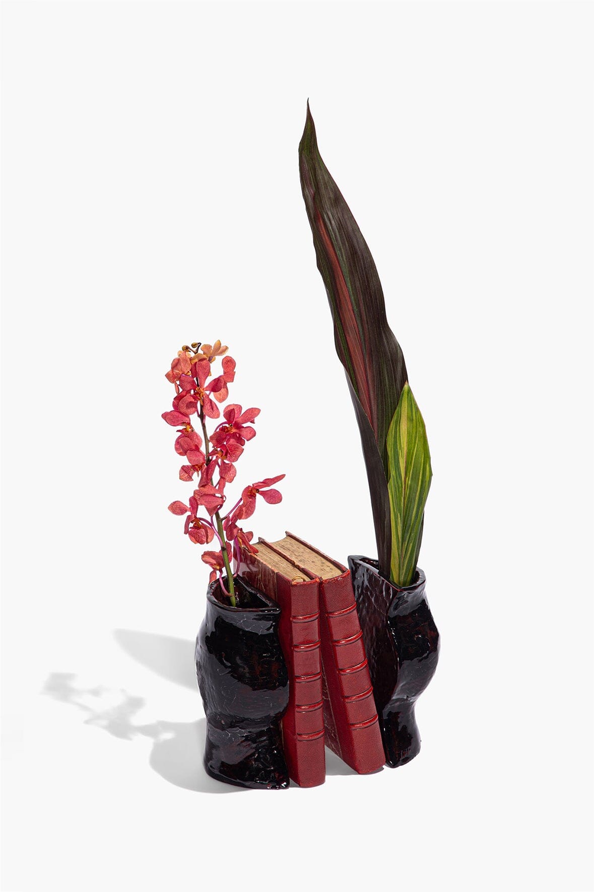 STAUD | Ceramic Vase Bookends Black