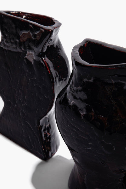 STAUD | Ceramic Vase Bookends Black