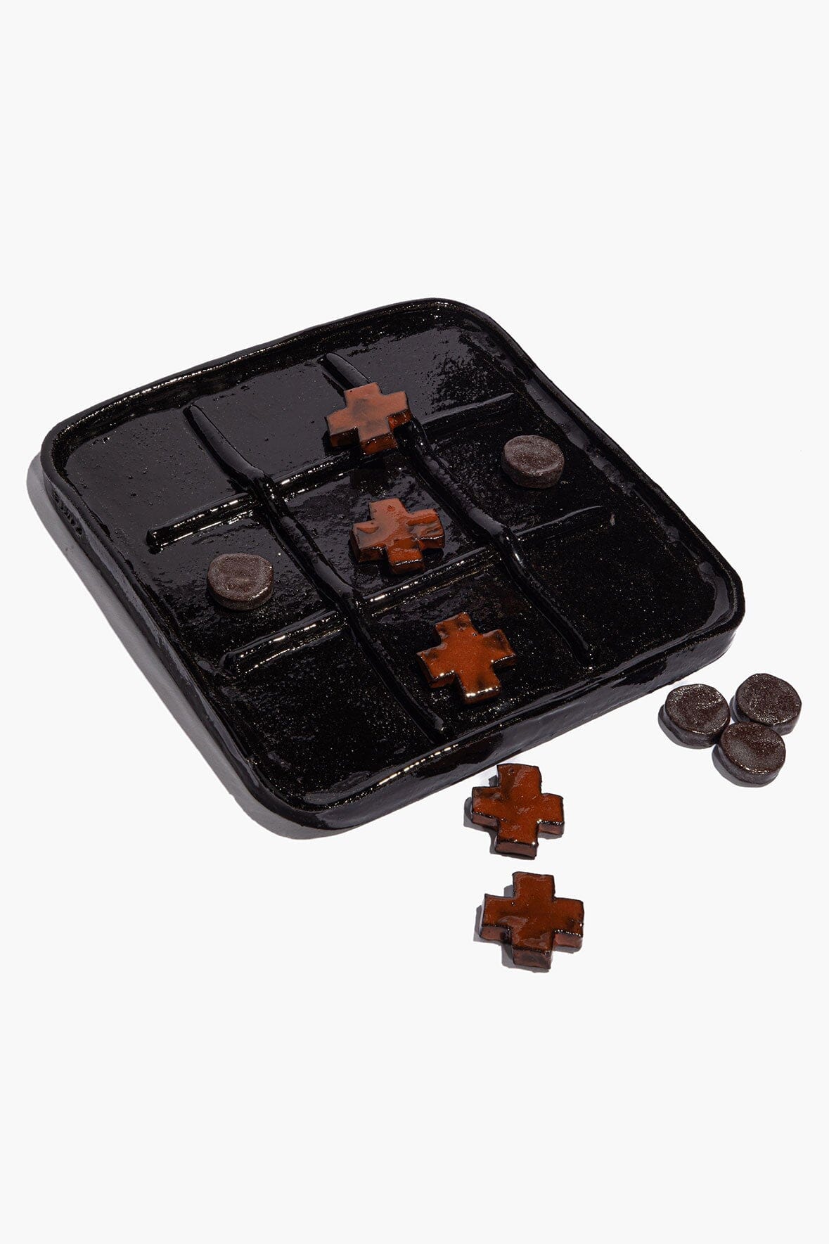 STAUD | Ceramic Tic Tac Toe Burnt Orange Glaze