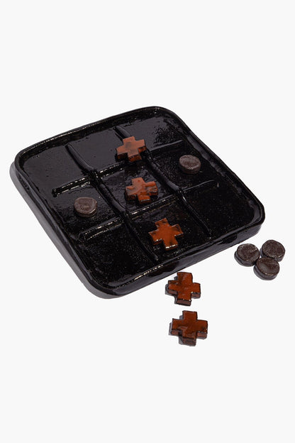 STAUD | Ceramic Tic Tac Toe Burnt Orange Glaze