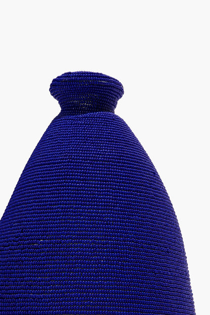 STAUD | Beaded Vase Blue