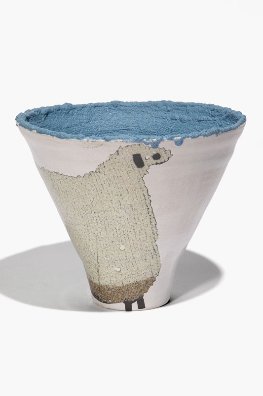 STAUD | Ceramic Sheep Vase Wide