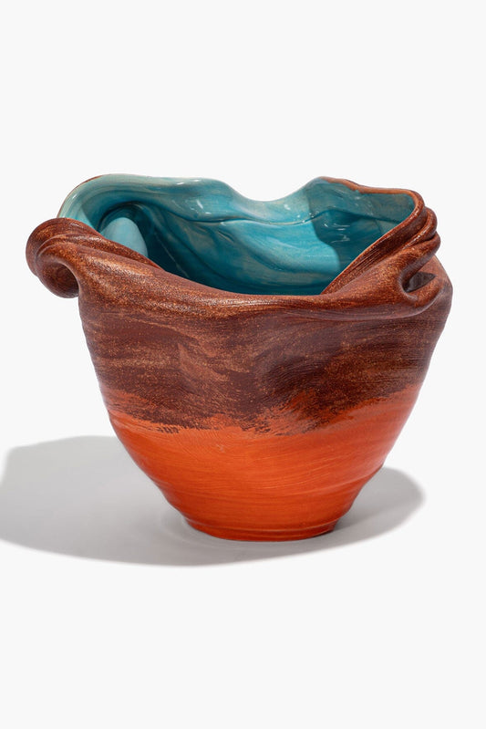 STAUD | Sunken Vase Red Multi Glaze