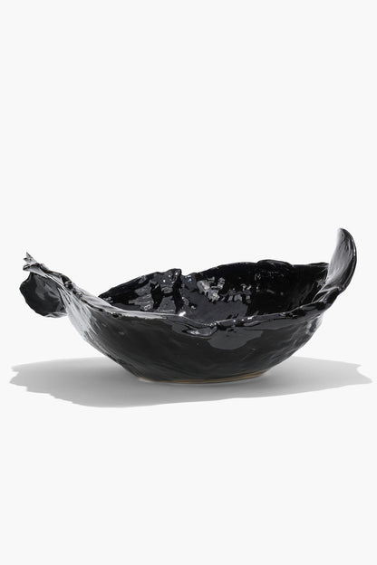 STAUD | Wavy Bowl Black Glaze