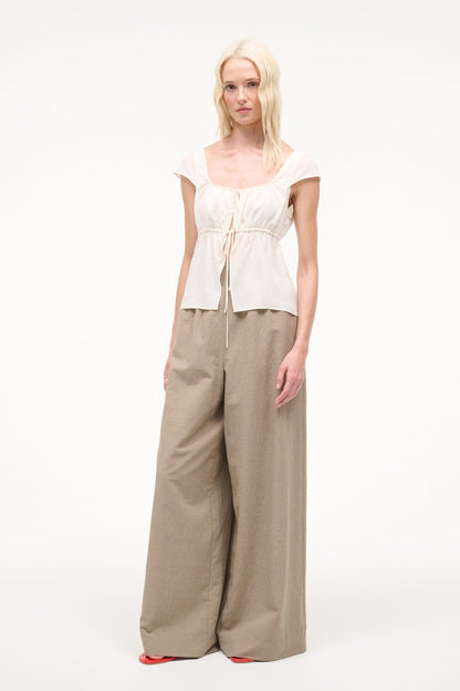 STAUD | Pomona Top Ivory