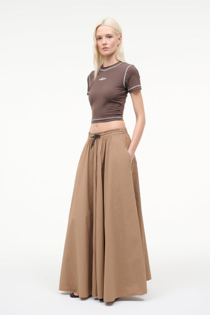 STAUD | Eden Maxi Skirt Desert