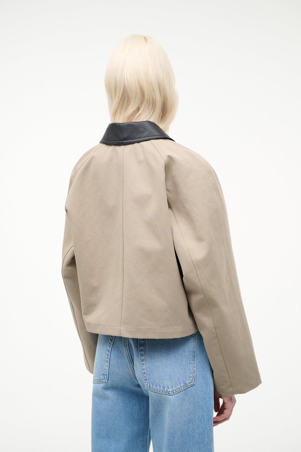 STAUD | Jonah Cropped Jacket Riverstone