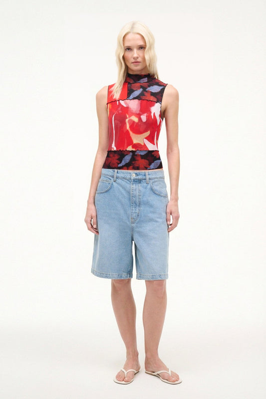 STAUD | Ruby Top Red Zone Multi