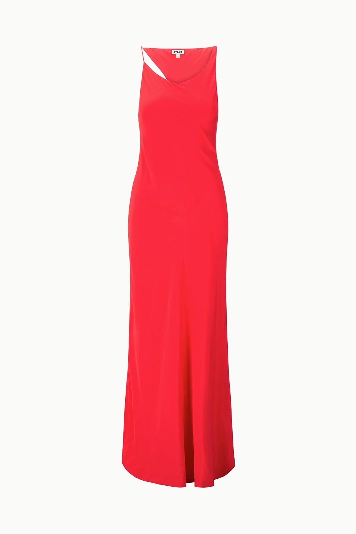 STAUD | Toluca Silk Dress Red Rose