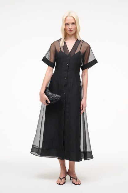 STAUD | Elle Dress Black