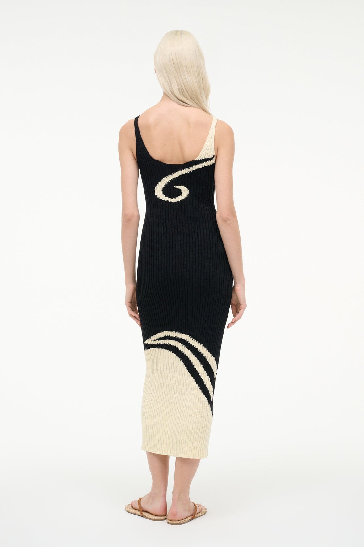 STAUD | Leta Dress Black Ivory