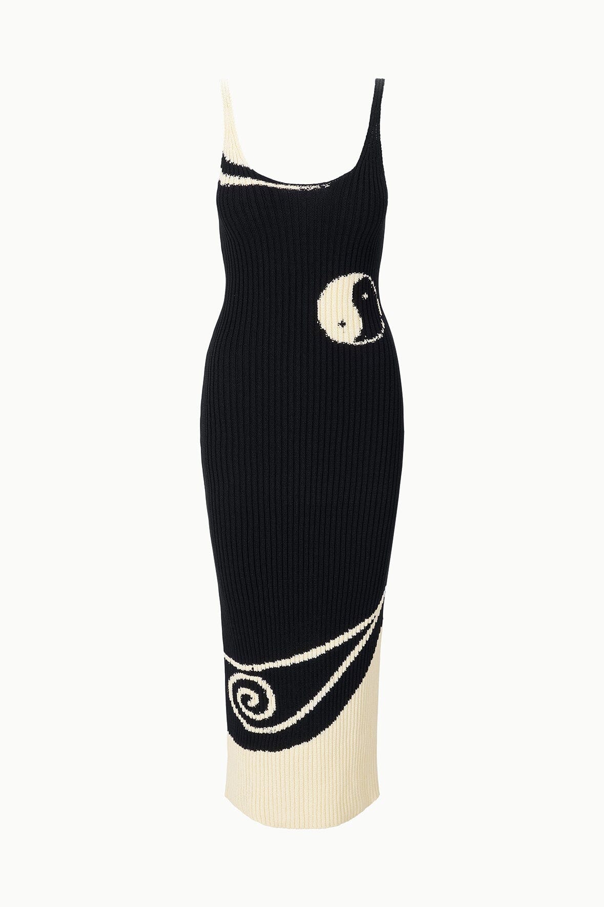 STAUD | Leta Dress Black Ivory