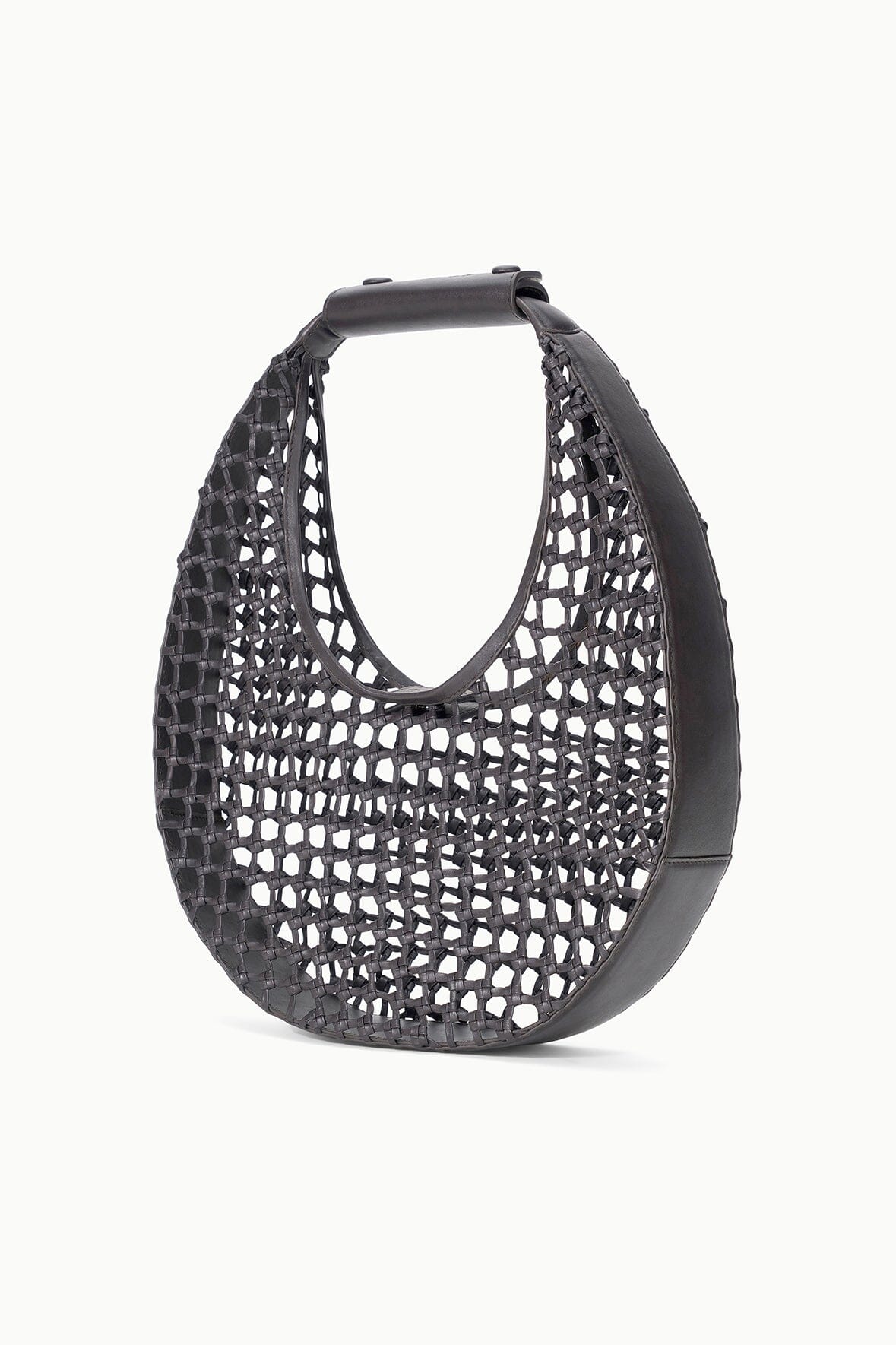 STAUD | Moon Hand-Knotted Tote Bag Espresso