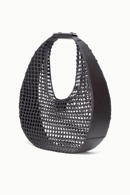 STAUD | Large Moon Hand-Knotted Bag Espresso