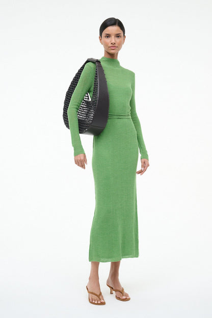 STAUD | Large Moon Hand-Knotted Bag Espresso