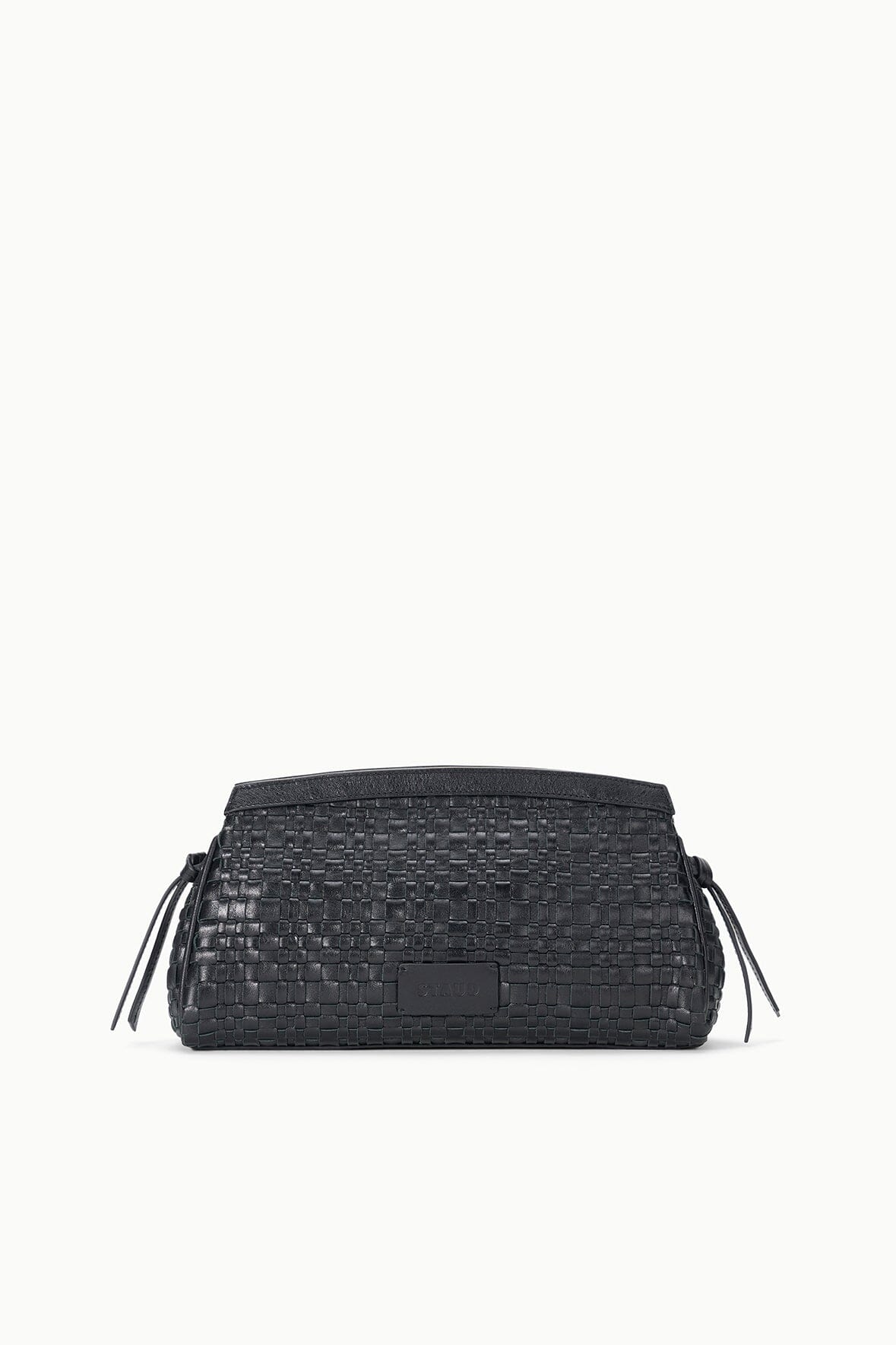 STAUD | Maude Convertible Clutch Black Woven