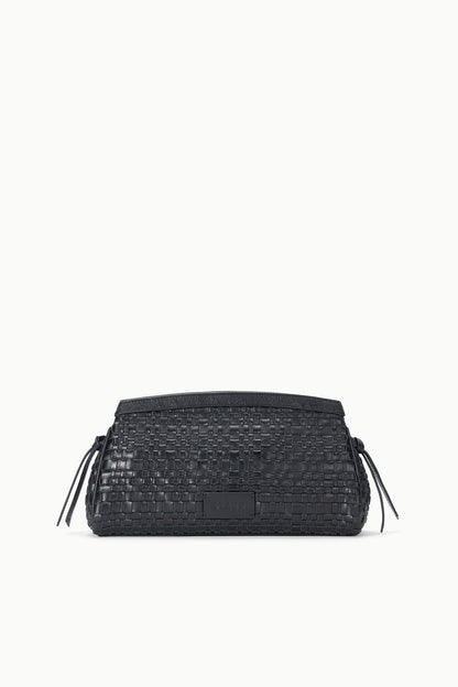 STAUD | Maude Convertible Clutch Black Woven