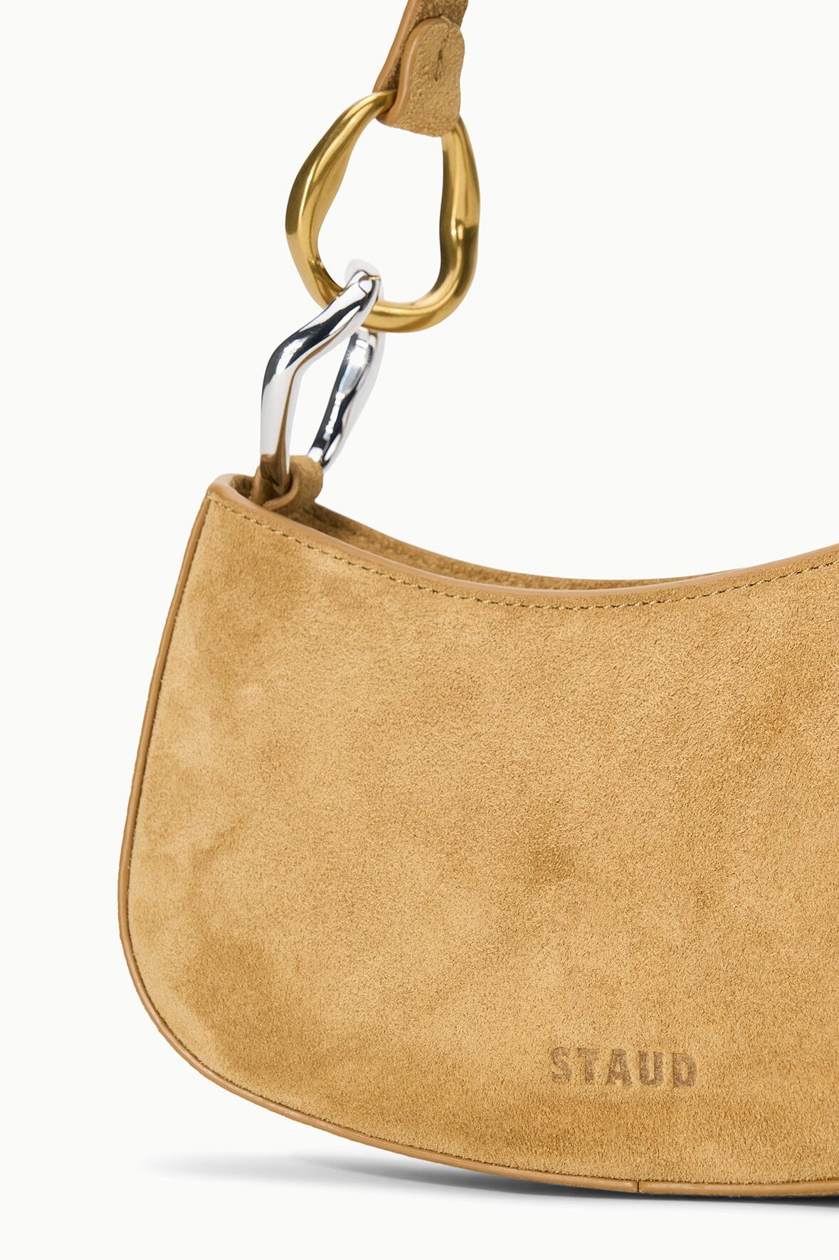 STAUD | Ollie Bag Hazel Suede Mini Shoulder Bag - Staud