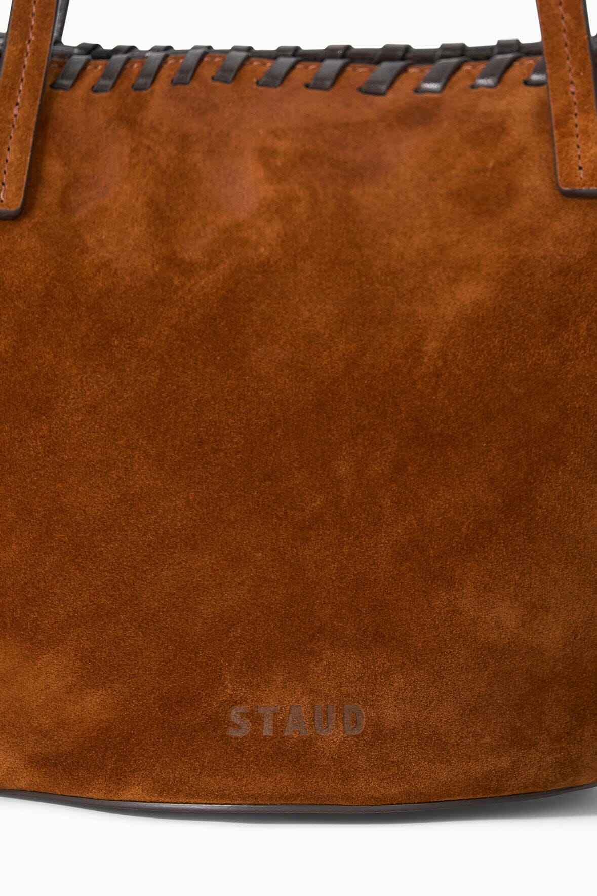 STAUD | Caro Bucket Bag Tabac Suede Espresso