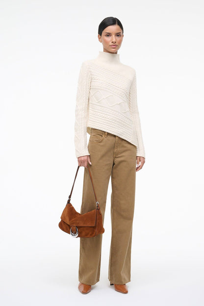 STAUD | Harlow Medium Bag Tabac Suede