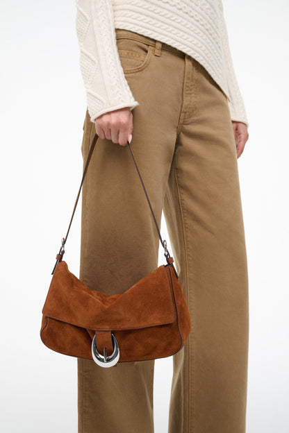 STAUD | Harlow Medium Bag Tabac Suede