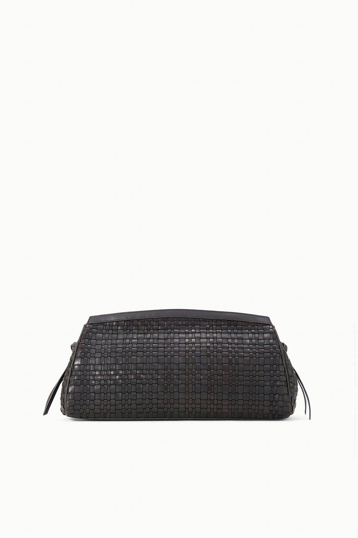 STAUD | Maude Soft Clutch Espresso Woven