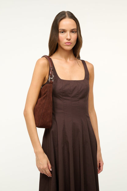 STAUD | Mel Shoulder Bag Mahogany