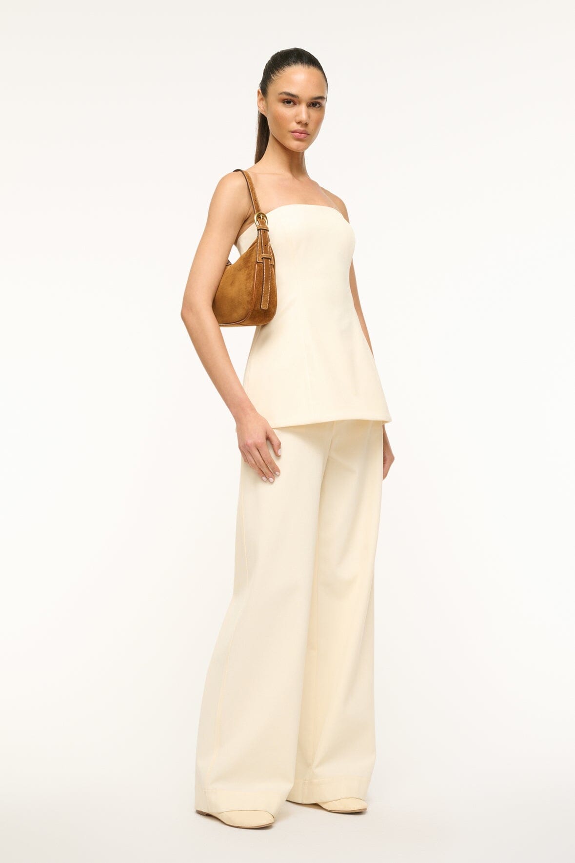 STAUD | Pine Shoulder Bag Tan