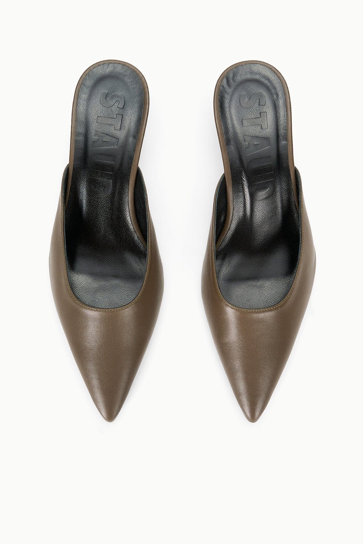 STAUD | Sebastian Kitten Heel Mule Truffle