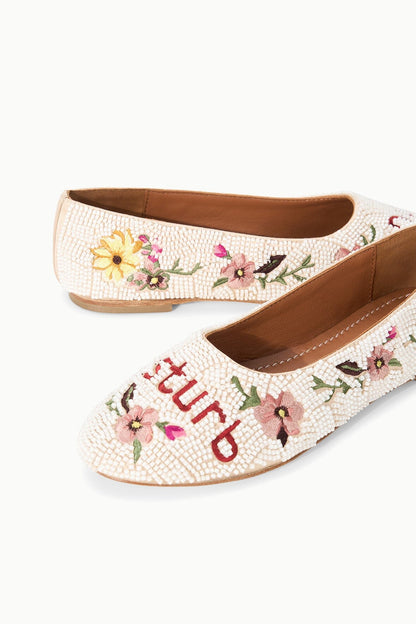 STAUD | Alba Ballet Flat Do Not Disturb
