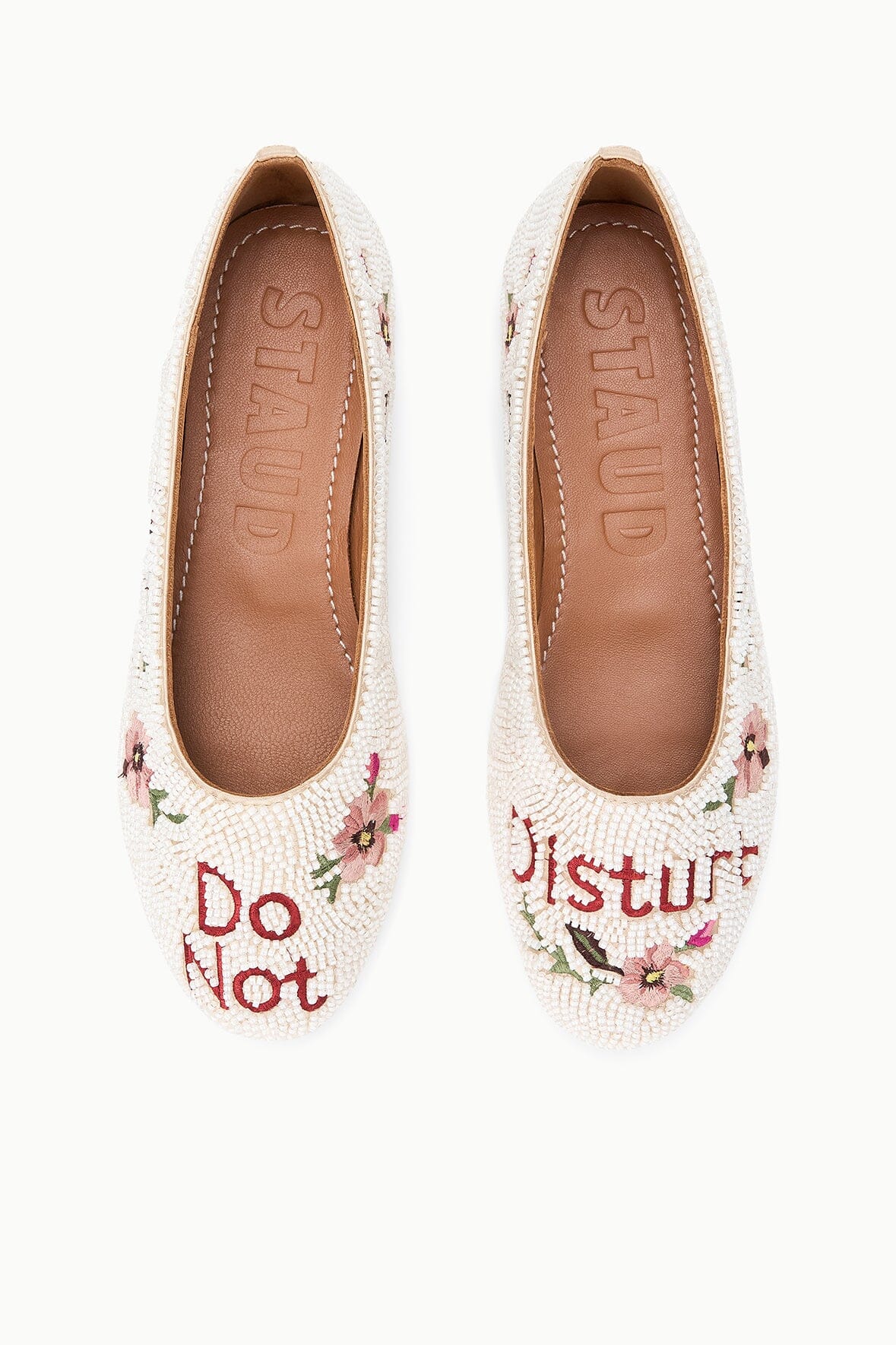 STAUD | Alba Ballet Flat Do Not Disturb
