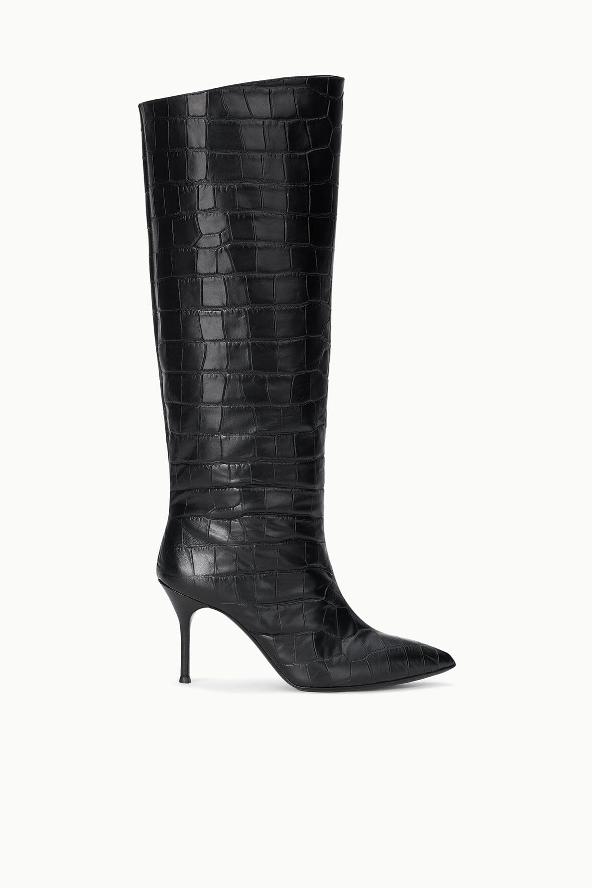 STAUD | Sebastian High Heel Boot Black Croco