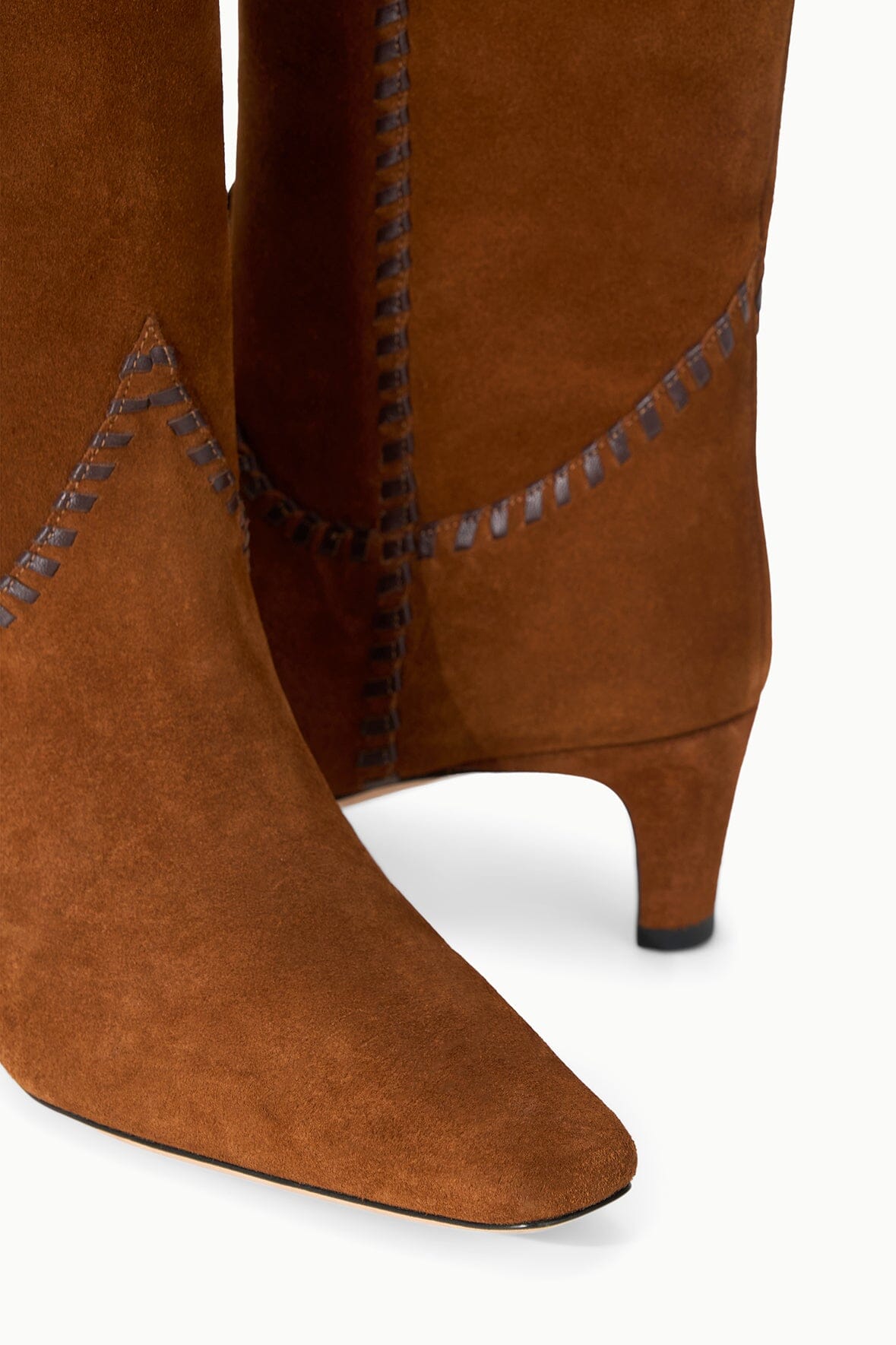 STAUD | Western Wally Boot Tabac Suede Espresso