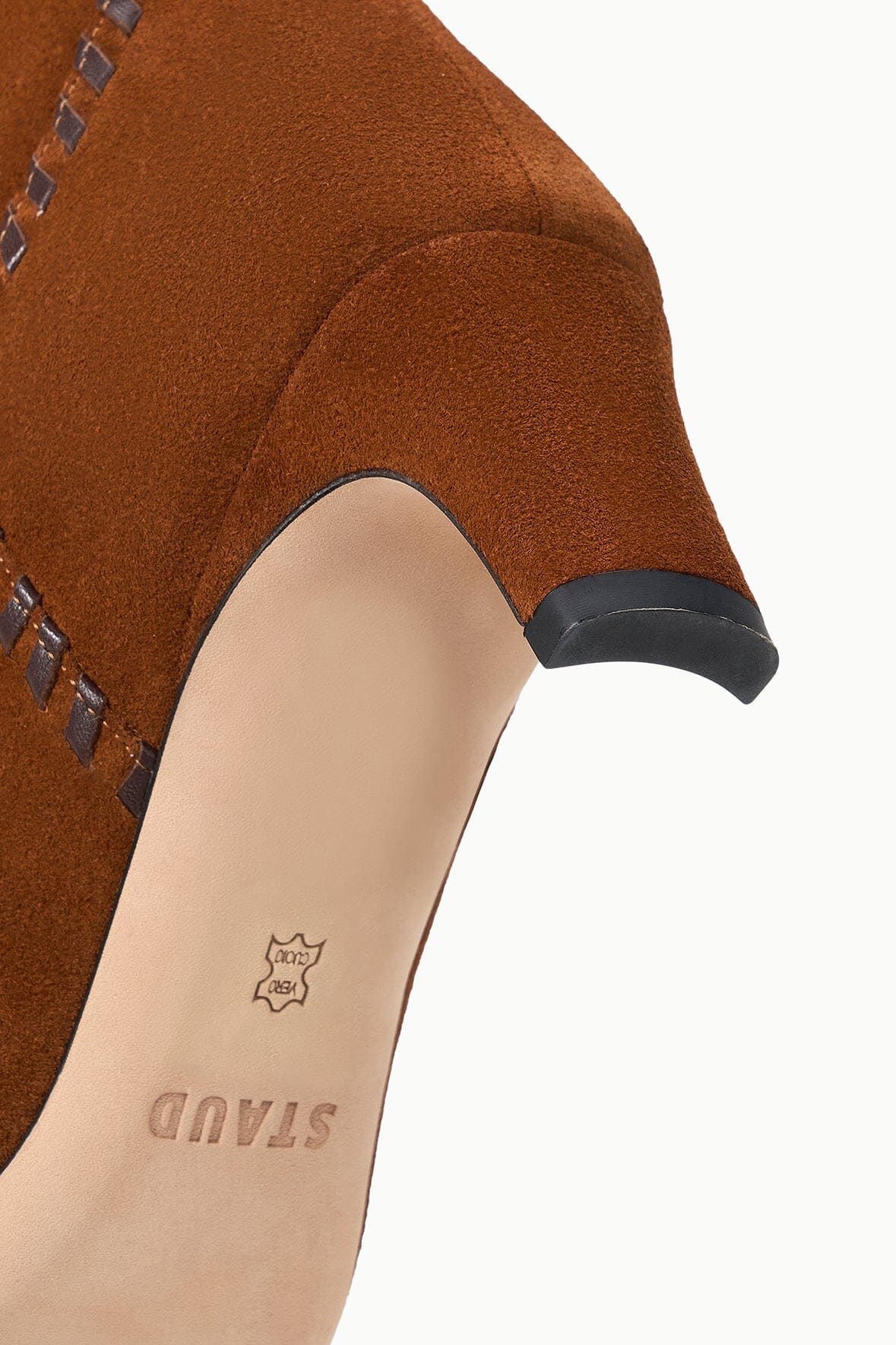 STAUD | Western Wally Boot Tabac Suede Espresso