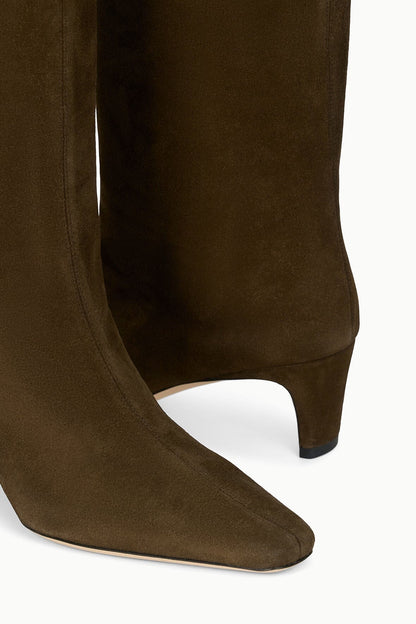 STAUD | Wally Boot Truffle Suede