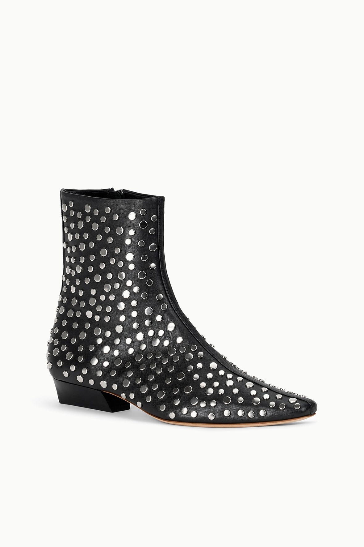 STAUD | Wally Flat Ankle Boot Rivets