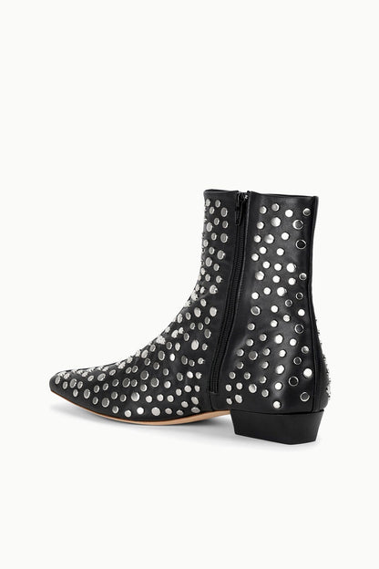 STAUD | Wally Flat Ankle Boot Rivets
