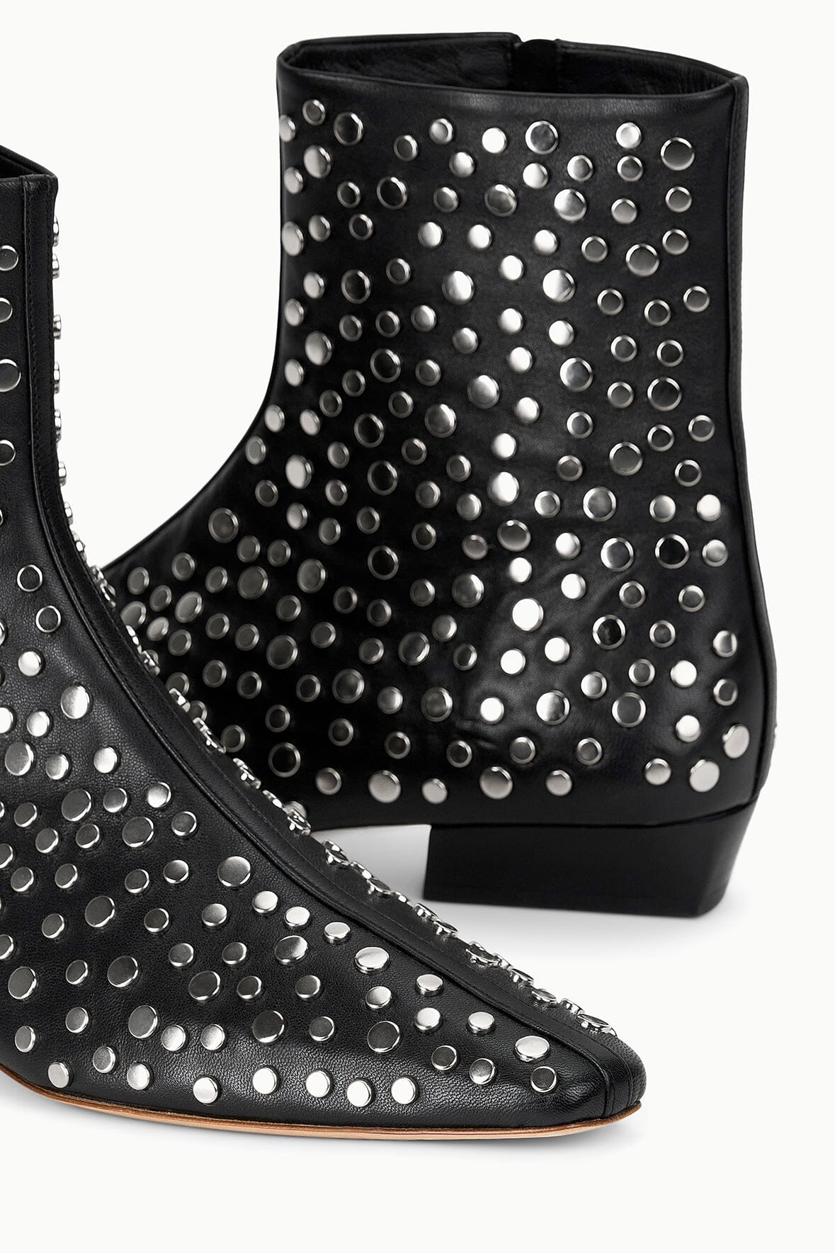 STAUD | Wally Flat Ankle Boot Rivets