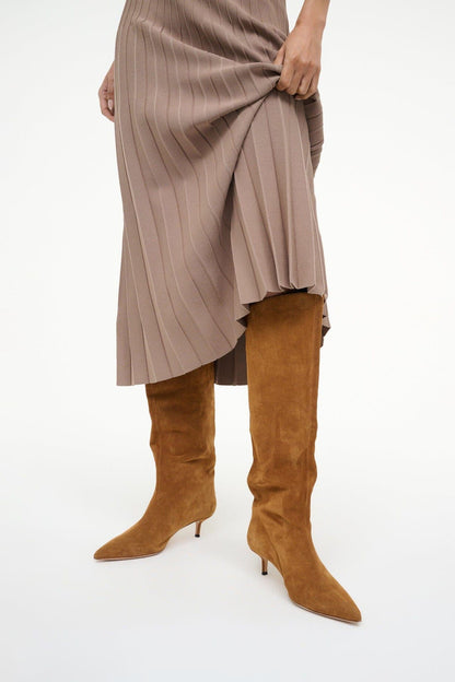 STAUD | Sebastian Kitten Heel Boot Tan