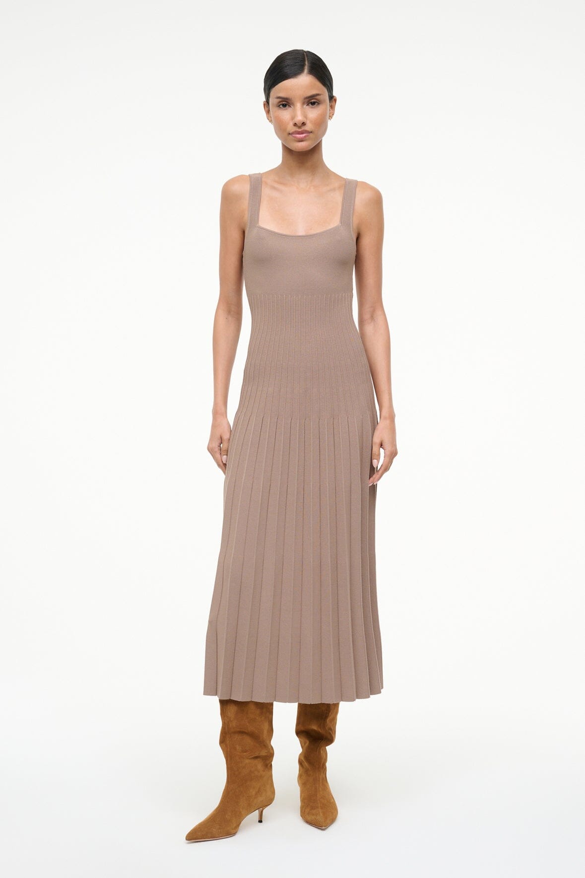 STAUD | Sebastian Kitten Heel Boot Tan