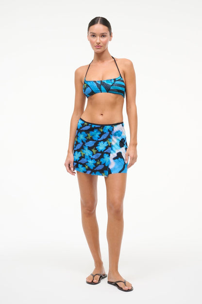STAUD | Sands Mesh Skirt Blue Haze Multi
