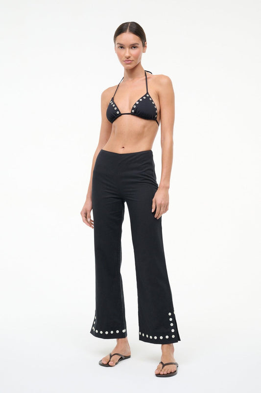 STAUD | Piha Linen Pant Black