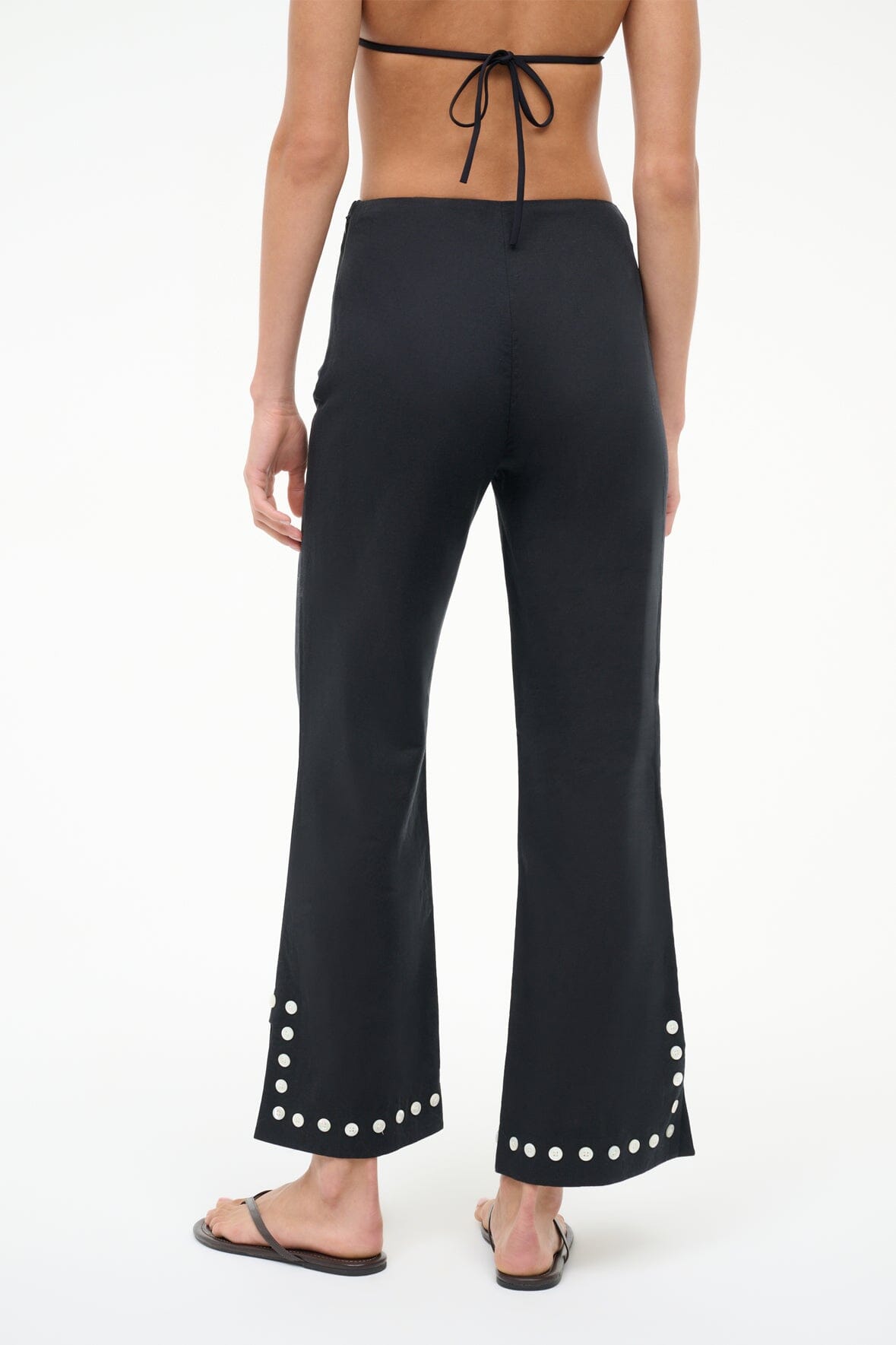 STAUD | Piha Linen Pant Black