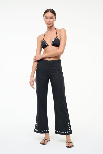 STAUD | Piha Linen Pant Black