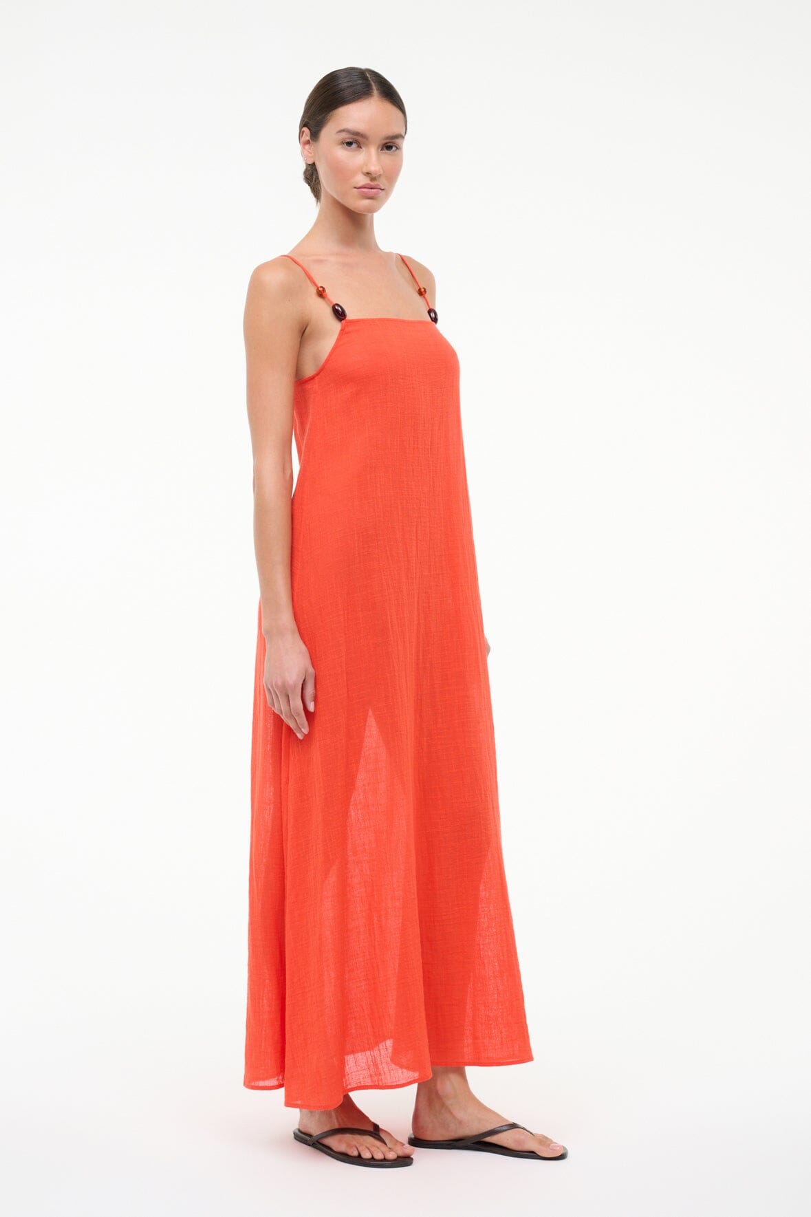 STAUD | Laura Dress Flame
