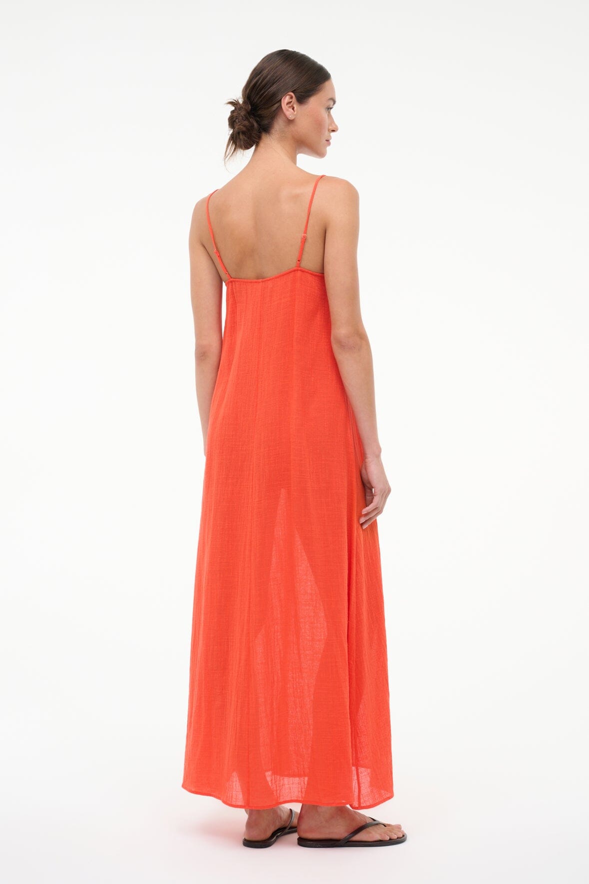 STAUD | Laura Dress Flame