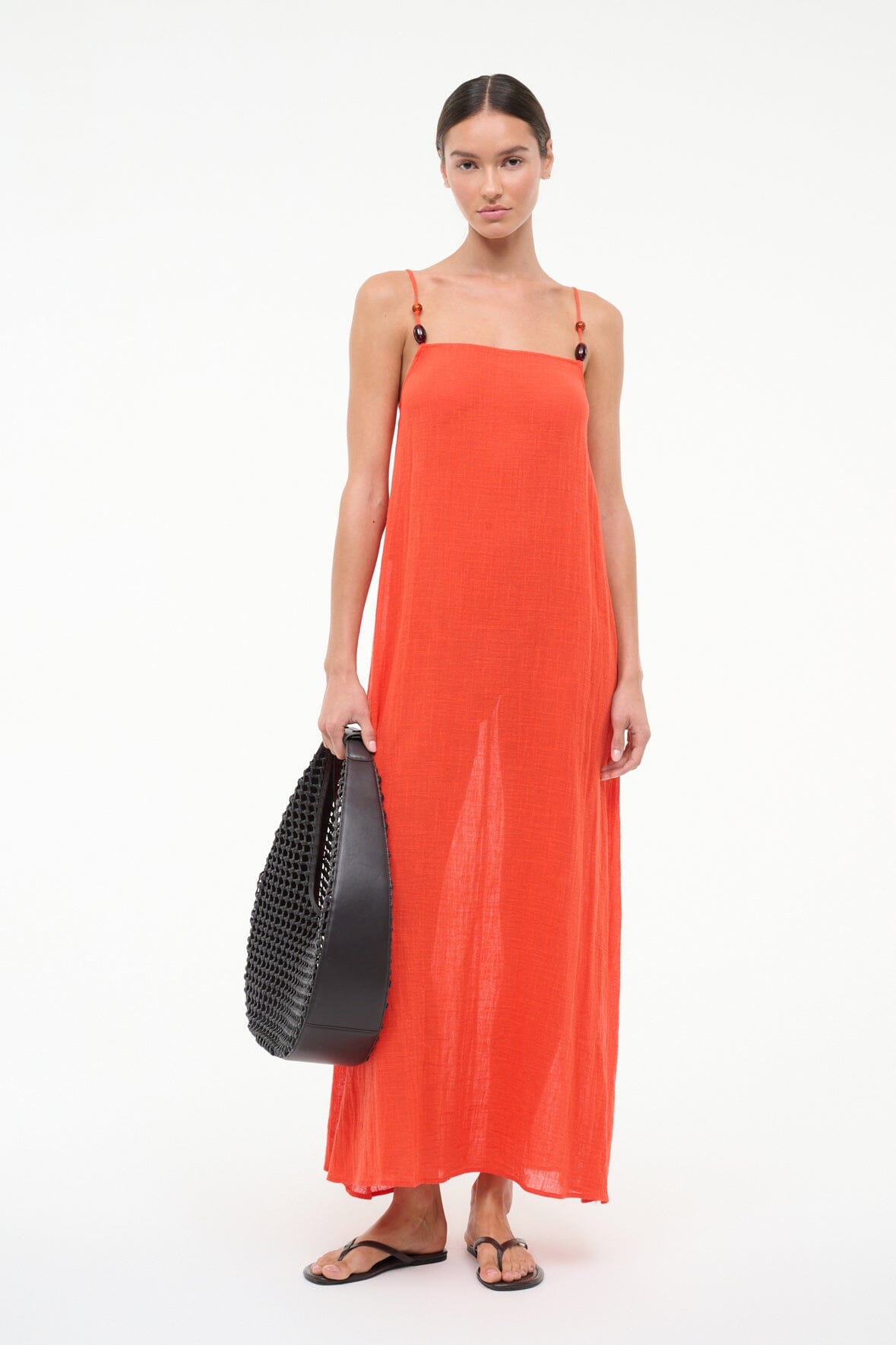 STAUD | Laura Dress Flame